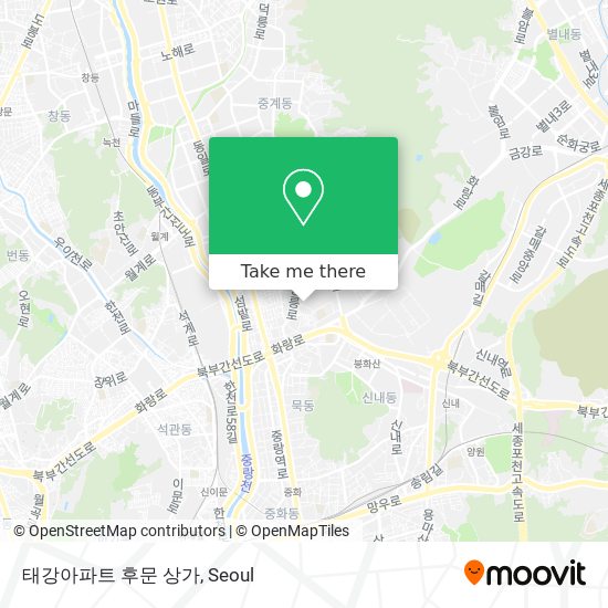 태강아파트 후문 상가 map