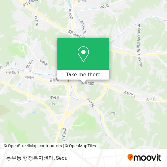 동부동 행정복지센터 map