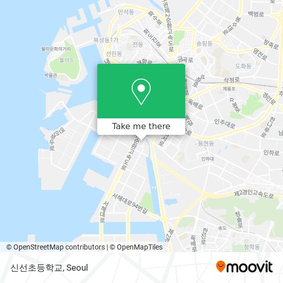 신선초등학교 map