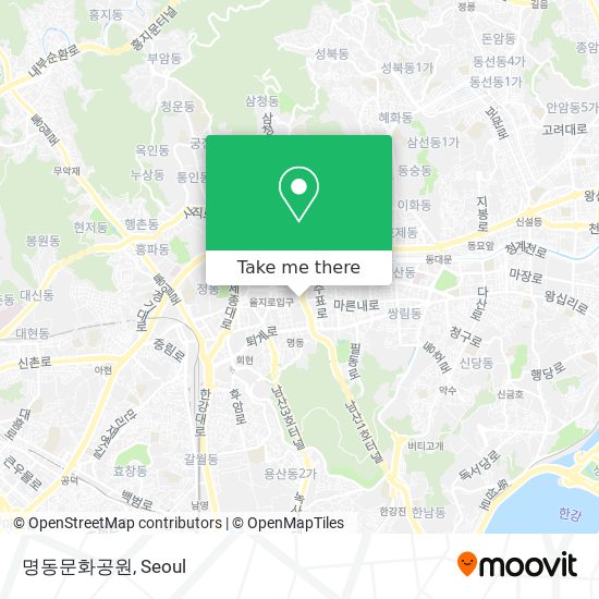 명동문화공원 map