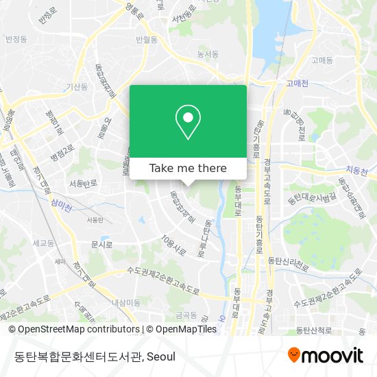 동탄복합문화센터도서관 map