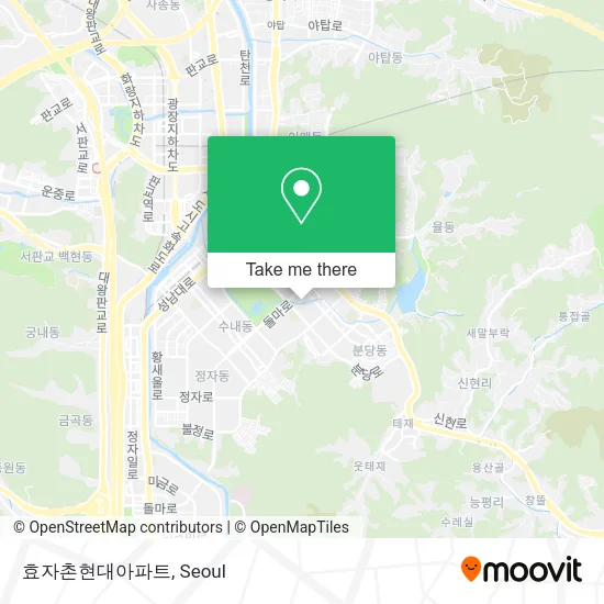 효자촌현대아파트 map
