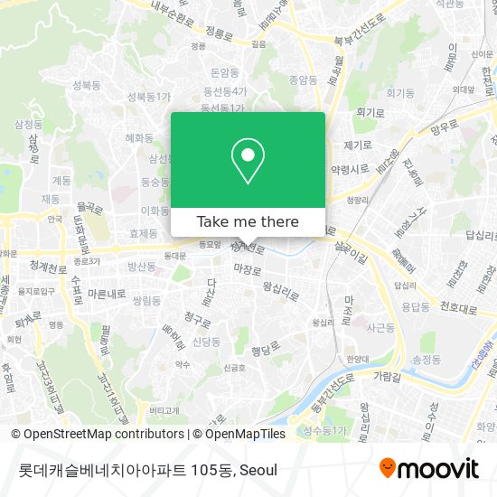 롯데캐슬베네치아아파트 105동 map