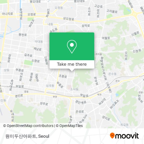 원미두산아파트 map