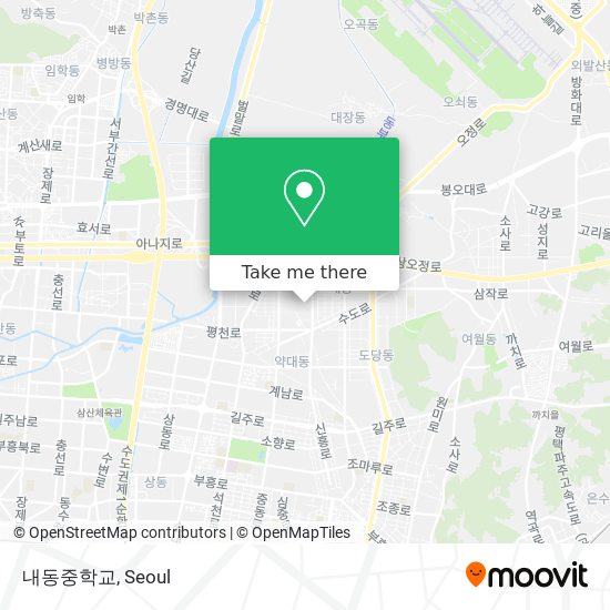 내동중학교 map