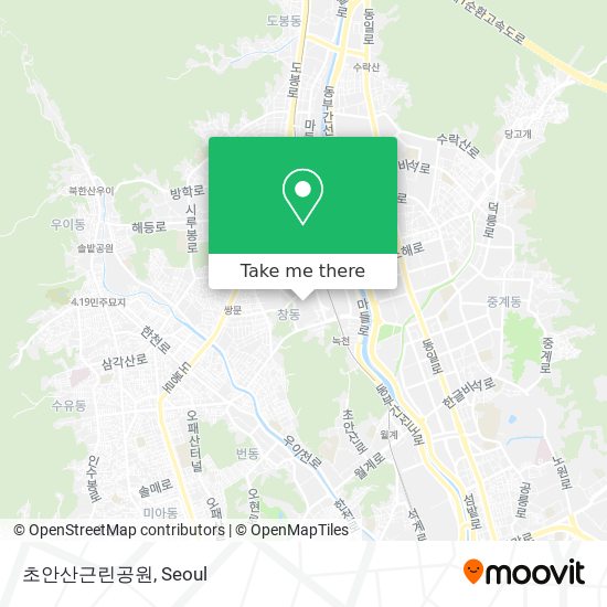 초안산근린공원 map