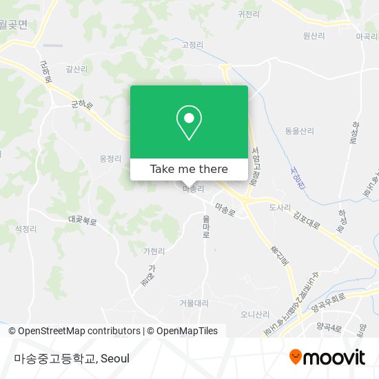 마송중고등학교 map