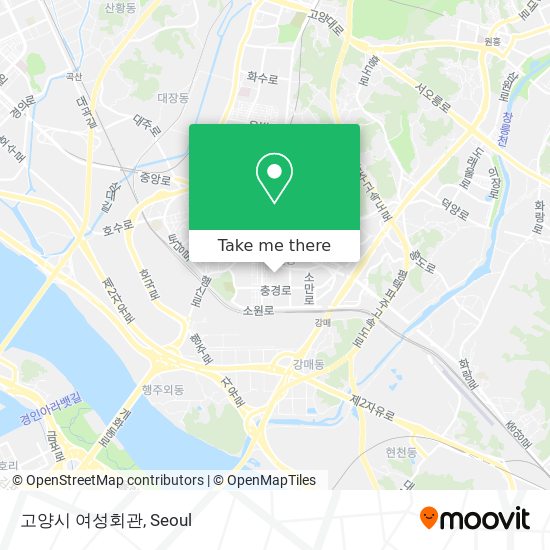 고양시 여성회관 map