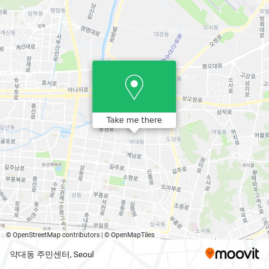 약대동 주민센터 map