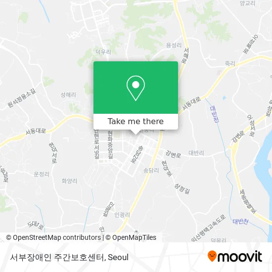서부장애인 주간보호센터 map