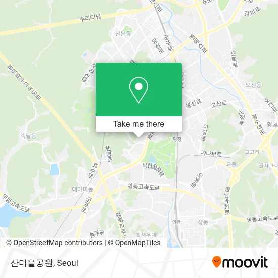산마을공원 map