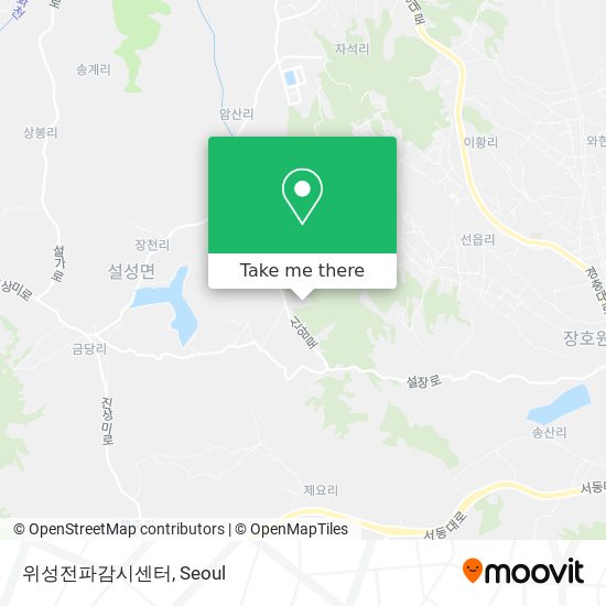 위성전파감시센터 map