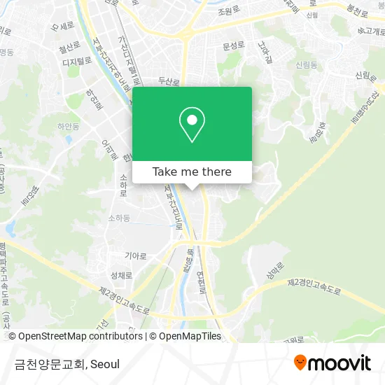 금천양문교회 map
