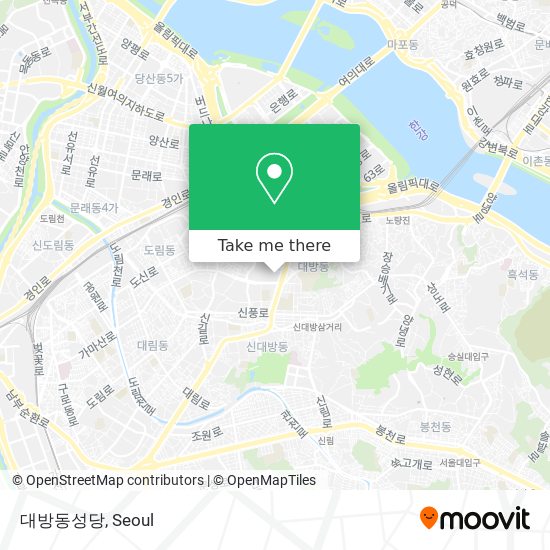 대방동성당 map