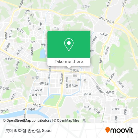 롯데백화점 안산점 map