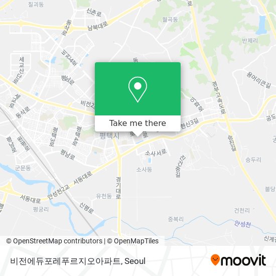 비전에듀포레푸르지오아파트 map