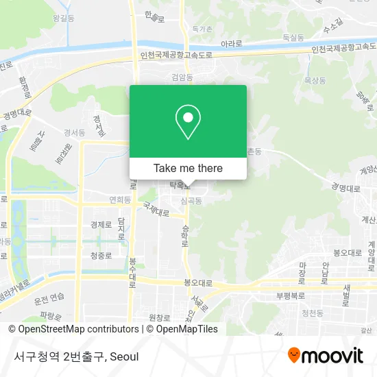 서구청역 2번출구 map