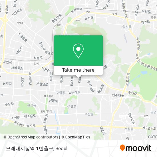 모래내시장역 1번출구 map