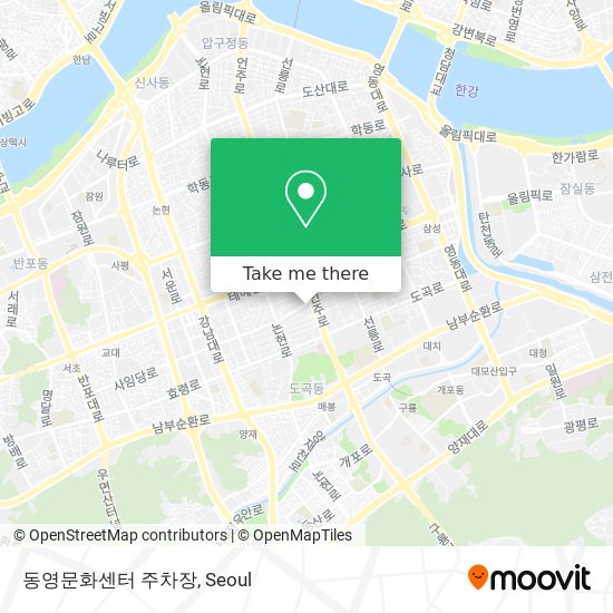 동영문화센터 주차장 map