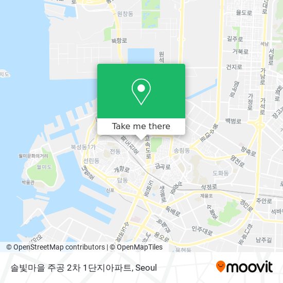 솔빛마을 주공 2차 1단지아파트 map