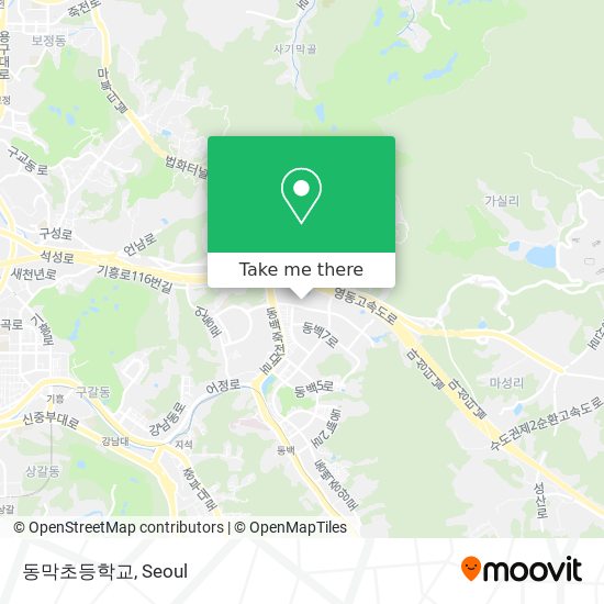 동막초등학교 map