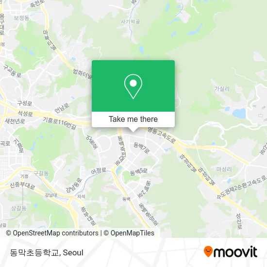 동막초등학교 map