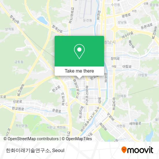 한화미래기술연구소 map