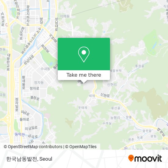 한국남동발전 map
