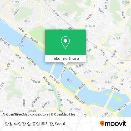 망원 수영장 앞 공영 주차장 map