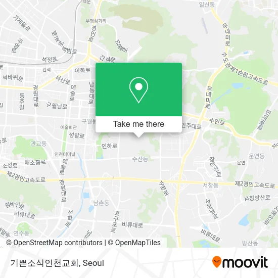 기쁜소식인천교회 map