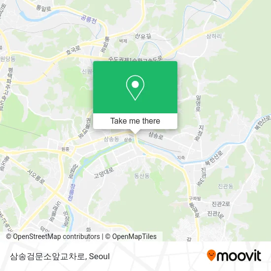 삼송검문소앞교차로 map
