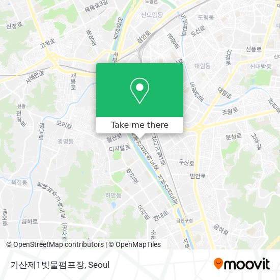 가산제1빗물펌프장 map