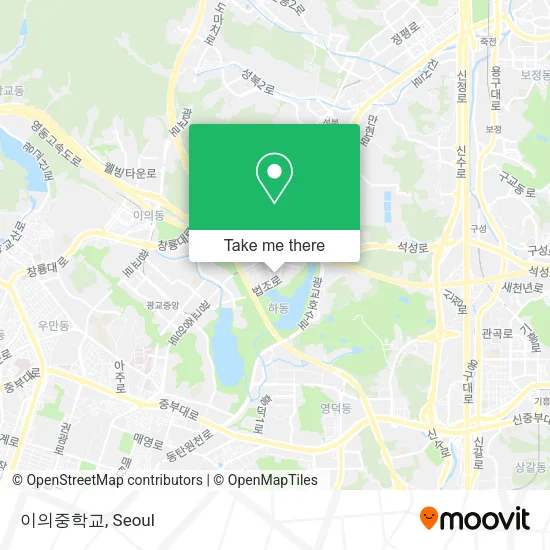 이의중학교 map