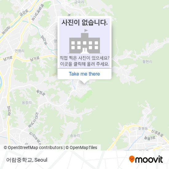 어람중학교 map