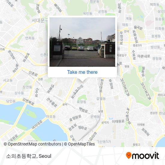 소의초등학교 map