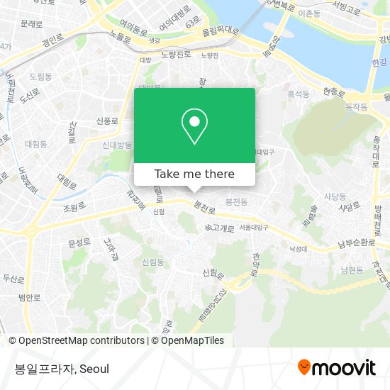 봉일프라자 map