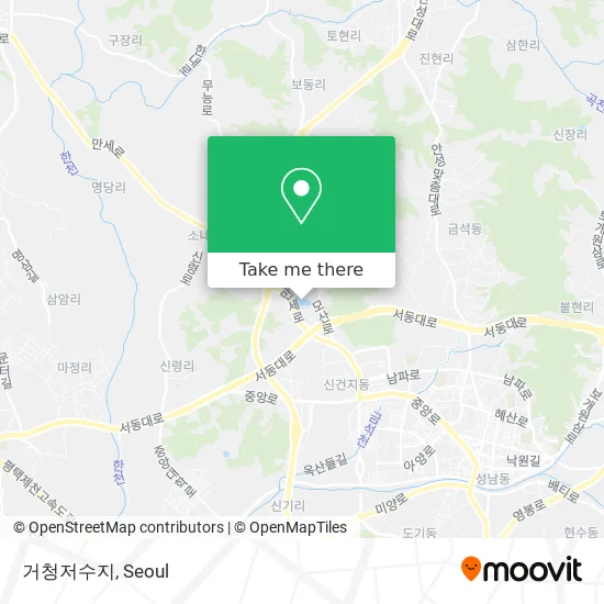거청저수지 map