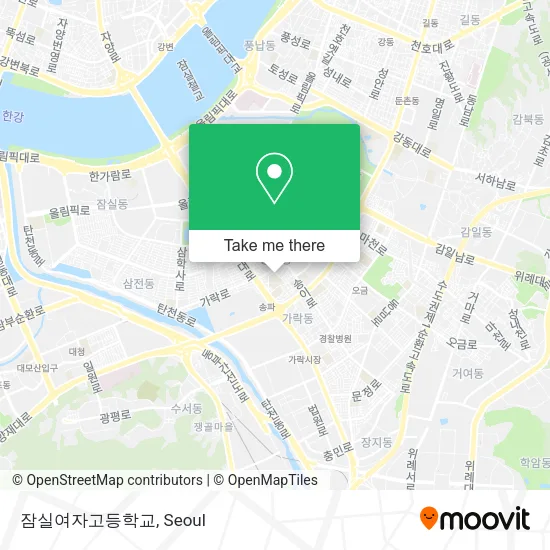 잠실여자고등학교 map