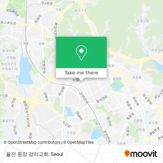 율전 중앙 강리교회 map