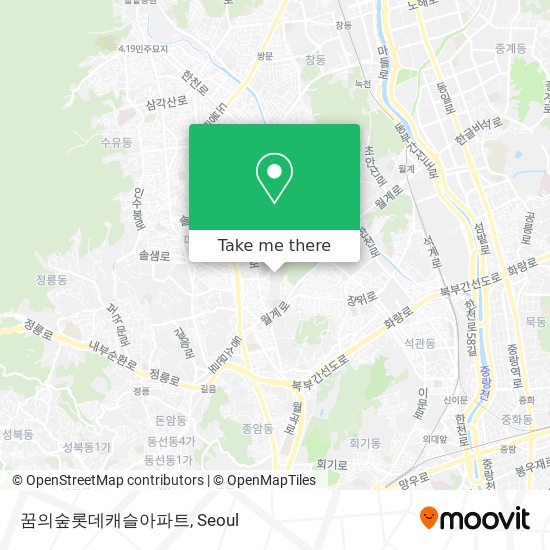 꿈의숲롯데캐슬아파트 map