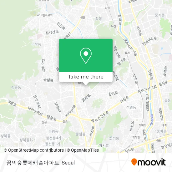 꿈의숲롯데캐슬아파트 map