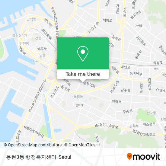 용현3동 행정복지센터 map