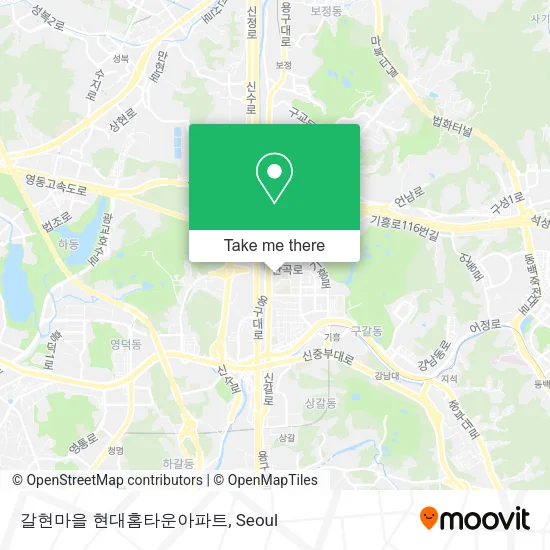 갈현마을 현대홈타운아파트 map
