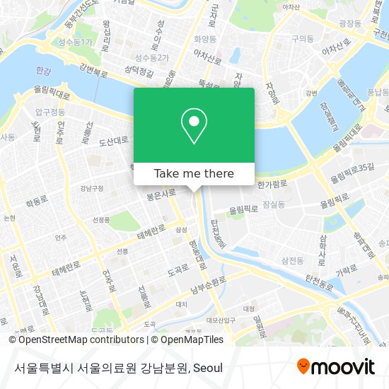 서울특별시 서울의료원 강남분원 map