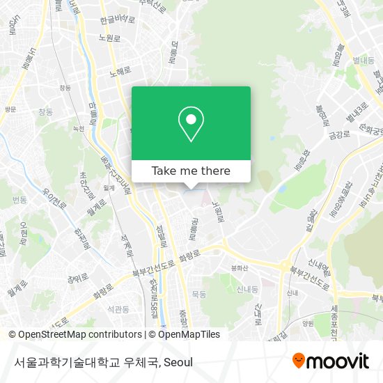 서울과학기술대학교 우체국 map