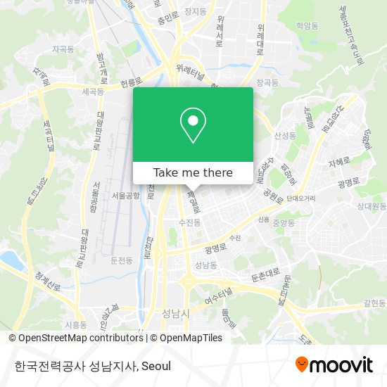 한국전력공사 성남지사 map