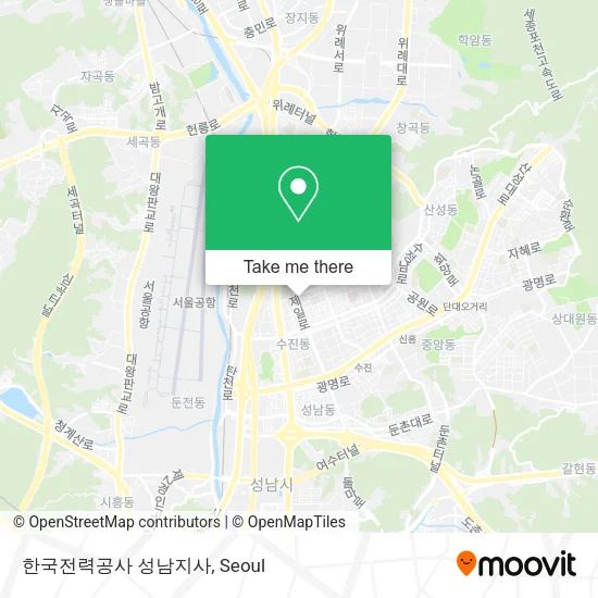 한국전력공사 성남지사 map