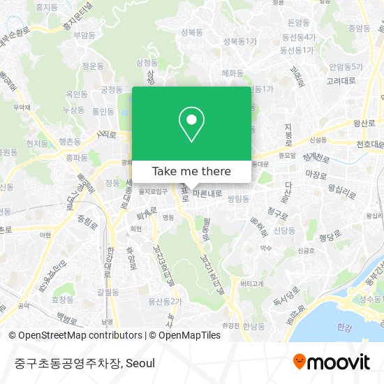 중구초동공영주차장 map