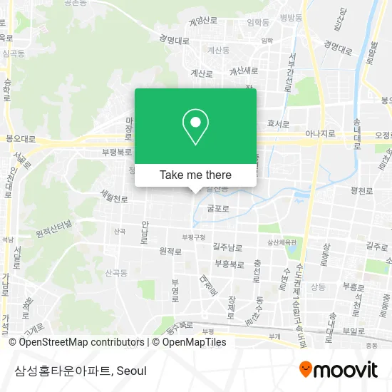 삼성홈타운아파트 map