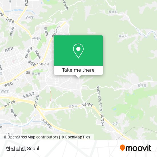 한일실업 map